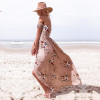 JRQIOT Floral Print Ruffles Chiffon Bohemian Dress Backless Summer Long Sexy Women Dress Maxi Beach Dresses Vestidos JRQIOT Floral Print Ruffles Chiffon Bohemian Dress Backless Summer Long Sexy Women Dress Maxi Beach Dresses Vestidos