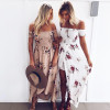 JRQIOT Floral Print Ruffles Chiffon Bohemian Dress Backless Summer Long Sexy Women Dress Maxi Beach Dresses Vestidos JRQIOT Floral Print Ruffles Chiffon Bohemian Dress Backless Summer Long Sexy Women Dress Maxi Beach Dresses Vestidos