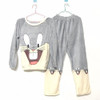 JRMISSLI Women's Pajamas Autumn & Winter Flannel Pajamas Rabbit Women Long Sleeve Sleepwear Lovely Tops Pants Warm Pajamas Set