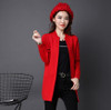 JQNZHNL2017 Spring Women Cardigans Plus Size Long Sleeved Knitting Cardigans Ladies Solid Color Pockets Sweater Coat OutwearE159