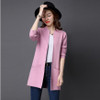 JQNZHNL2017 Spring Women Cardigans Plus Size Long Sleeved Knitting Cardigans Ladies Solid Color Pockets Sweater Coat OutwearE159