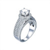 JQUEEN wedding rings 3.45ct cubic zirconia stone 925 Sterling Silver Rings for Women engagement ring Aneis Delicado with box JQUEEN wedding rings 3.45ct cubic zirconia stone 925 Sterling Silver Rings for Women engagement ring Aneis Delicado with box