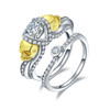 JQUEEN Brand Jewelry 1.25ct Cubic Zirconia Stone Skull Ring 925 Sterling Silver Rings for Women set Wedding Engagement Jewelry JQUEEN Brand Jewelry 1.25ct Cubic Zirconia Stone Skull Ring 925 Sterling Silver Rings for Women set Wedding Engagement Jewelry