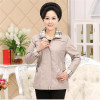 JQNZHNL Middle age Large size Women 2017Hot style Spring Fashion Elegant Women Windbreaker Coat Slim Solid color Short Coat AD91