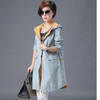JQNZHNL Female Windbreaker 2017 Spring New fashion Hooded Loose Women Coat Slim Elegant Plus size Long Sleeves Women Coat AA366