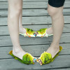 Jozoxon Fashion Men Sandals Shoes Croc Slippers Flip Flops Sandals Breathable Personality Strange Family Beach Shoes Size 24-47