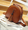 Joypessie Women's Leather Backpack mini Tassel backpack women PU back pack backpacks for teenage girls Rucksack Shoulder bag