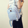Joypessie Fashion Female PU Backpacks casual leather School Backpacks small preppy Women Small Black Backpacks