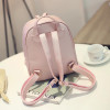 Joypessie Fashion Female PU Backpacks casual leather School Backpacks small preppy Women Small Black Backpacks