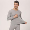 JOYOUS LUCKY Men 's Round Necked Thermal Underwear Set For Men Cotton Sweater Youth Thermal Underwear Suit Big Plus Size L-5XL