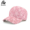 Joymay 2017 Spring New Women Lace Fabric Baseball cap Adjustable Fashion Leisure Casual Snapback HAT B412