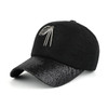 JOYMAY 2017 New arrival high quality fashion women snapback cap metal leaf  bling visor baseball cap  B423