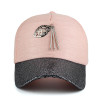 JOYMAY 2017 New arrival high quality fashion women snapback cap metal leaf  bling visor baseball cap  B423