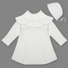 JOYHOPY Quality Knitted Girls Long Sleeve Dress 2017 Winter Autumn White Red Baby Girl Princess Dress with Hats