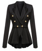 JOYINPARTY  Fashion Women Slim Fit Blazer Jackets Long Sleeve Blazer Workwear Casaco Feminino Solid No Button Clothes