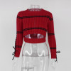 Joyfunear Sexy hollow out split knitted sweater Women brand white pullovers knitwear Autumn winter 2017 pink jumper pull femme