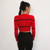 Joyfunear Sexy hollow out split knitted sweater Women brand white pullovers knitwear Autumn winter 2017 pink jumper pull femme