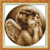 Joy sunday Lovely angel cross stitch pattern kits handcraft make embroidery with chart