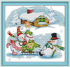 Joy Sunday Christmas series Canvas DMC Counted Chinese Cross Stitch Kits printed Cross-stitch set Embroidery Needlework