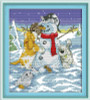 Joy Sunday Christmas series Canvas DMC Counted Chinese Cross Stitch Kits printed Cross-stitch set Embroidery Needlework