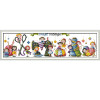 Joy Sunday Cartoon Style Craft Village Free Counted Cross Stitch Christmas Design Handwork Embroidery kits for Gifts