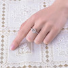 JOWISDOM Hot Sale Rings with Dancing Natural Topaz Stone Rings for Women Topaz Jewelry 925 Sterling Silver Wholesale Price