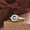 JOWISDOM Hot Sale Rings with Dancing Natural Topaz Stone Rings for Women Topaz Jewelry 925 Sterling Silver Wholesale Price
