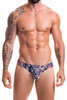 Jor Printed Gray Sunny Swim Bikini Brief