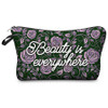 Jom Tokoy 2017 New Fashion 3D Printing Women Flowers Fashion Brand Travel Makeup Case Cosmetic Bags