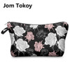 Jom Tokoy 2017 New Fashion 3D Printing Women Flowers Fashion Brand Travel Makeup Case Cosmetic Bags