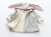 New Baby Girls coats Rabbit Hooded Autumn Winter jackets Solid color 6M-2 old size Clothes 7BT011