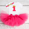 New Baby Girl Clothing Summer Sequin Bow Tutu Newborn Dress (Tops+Headband+Dress) 3pcs Clothes Bebe First Birthday Elsa Costumes