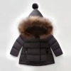 New baby boys and girls kids cotton hooded coat plus velvet thick warm winter snowsuits