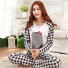 New Autumn/ Winter Pyjamas Women Pajama Sets Cartoon nightgown for women female girl O-Neck Long Sleeve Sleepwear free shipping