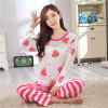 New Autumn/ Winter Pyjamas Women Pajama Sets Cartoon nightgown for women female girl O-Neck Long Sleeve Sleepwear free shipping