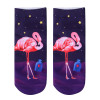 New 3D Print Casual Polyester Socks Flamingo Women Durable Socks Cute Low Cut Ankle Sock Cartoons Casual Type Teenager Socks