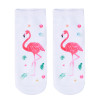 New 3D Print Casual Polyester Socks Flamingo Women Durable Socks Cute Low Cut Ankle Sock Cartoons Casual Type Teenager Socks