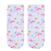 New 3D Print Casual Polyester Socks Flamingo Women Durable Socks Cute Low Cut Ankle Sock Cartoons Casual Type Teenager Socks