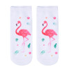 New 3D Print Casual Polyester Socks Flamingo Women Durable Socks Cute Low Cut Ankle Sock Cartoons Casual Type Teenager Socks