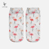 New 3D Print Casual Polyester Socks Flamingo Women Durable Socks Cute Low Cut Ankle Sock Cartoons Casual Type Teenager Socks