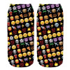 New 3D Emoji Socks Women Fashion Single Side Printing Men Cotton Socks Unisex Socks Pattern Meias Feminina Funny Low Ankle Socks