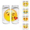 New 3D Emoji Socks Women Fashion Single Side Printing Men Cotton Socks Unisex Socks Pattern Meias Feminina Funny Low Ankle Socks