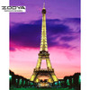 NEW 3D DIY Diamond Painting Cross Stitch Eiffel Tower Crystal Diamond Embroidery Needlework Full Diamond Set Decorative BJ423