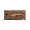 New 3D Crocodile Grain Women Long Wallets Genuine Leather Embossed Design Draw-out Type Female Wallet Clutch Purses Carteira