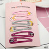New 3 Pairs/set Cartoon Girls Hairpins Hair Clips Pins Printed Children Hair Clips Jewelry Set Girls Kids Baby Hair Accessories