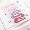 New 3 Pairs/set Cartoon Girls Hairpins Hair Clips Pins Printed Children Hair Clips Jewelry Set Girls Kids Baby Hair Accessories