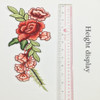 New 2pcs/Set Rose Applique Embroidery Flower Patches For Clothing Appliques Flores Bordadas Atacado Sewing Flower Patches