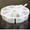 New 2Pcs Nail Art Rhinestones Beads Display Box Storage Case 8Compartments Joyas caja de almacenamiento Box Drug Storage Box Hot