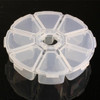 New 2Pcs Nail Art Rhinestones Beads Display Box Storage Case 8Compartments Joyas caja de almacenamiento Box Drug Storage Box Hot