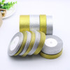 New 25 yards/roll Gold Onions Belt Silk Ribbon Wedding Satin 6 different size (6 mm to 40 mm) Gift Pack Lace DIY decoration